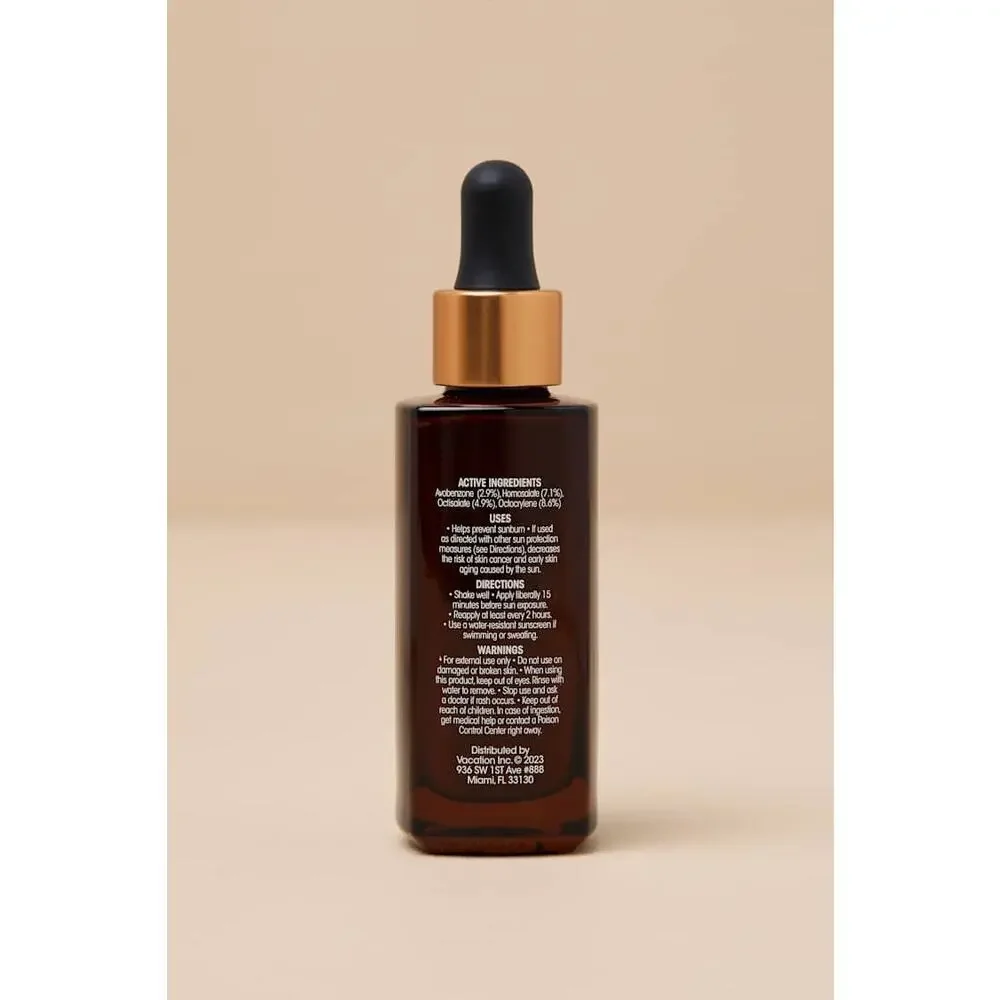 NEW! Vacation Studio Tone SPF 50 Bronzing Drops for Face